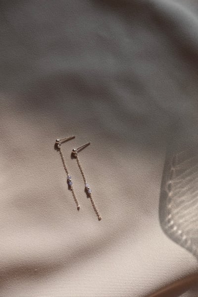 糖果造型坦桑石耳環 S9253