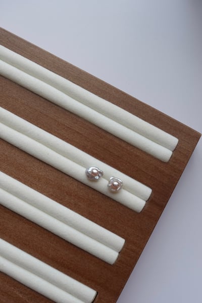 花朵珍珠耳環 S9253