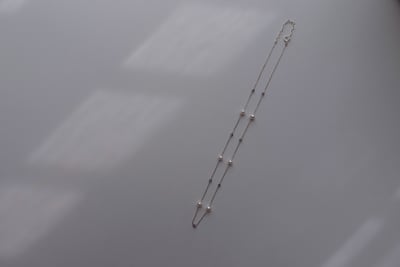 紫水晶珍珠間隔項鍊 S9254