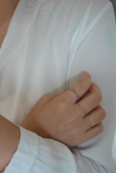 晚霞② 坦桑石戒指 14KGF3