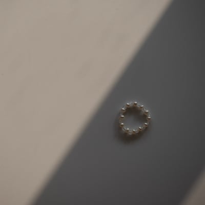 月光石珍珠彈性珠戒5