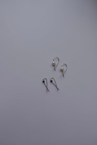 交叉簡約純銀耳環 S9251