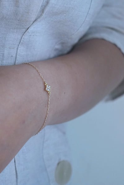 四葉小花手鍊 14KGF3