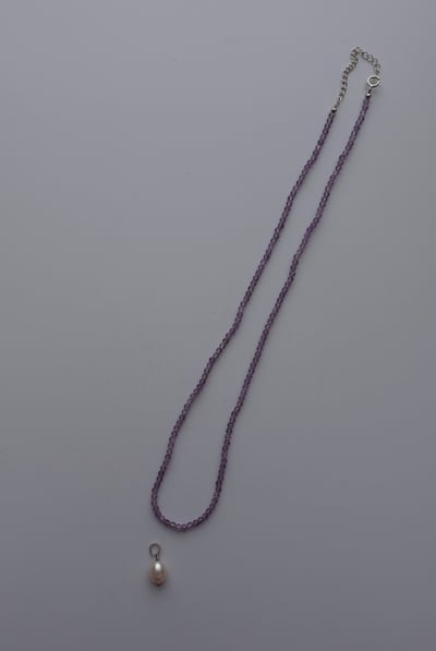 紫水晶珍珠 兩戴項鍊 S9254
