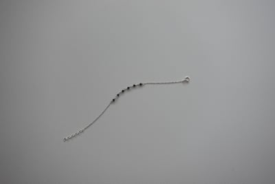 黑尖晶石心心相印手鍊 S9254