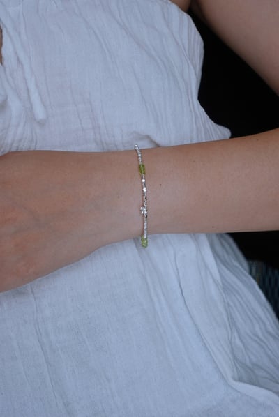 碎銀橄欖石手鍊 S9254