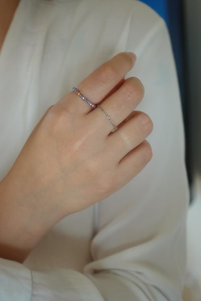 晚霞 坦桑石戒指 14KGF3