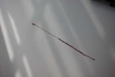 彩色碧璽半半手鍊 14KGF5