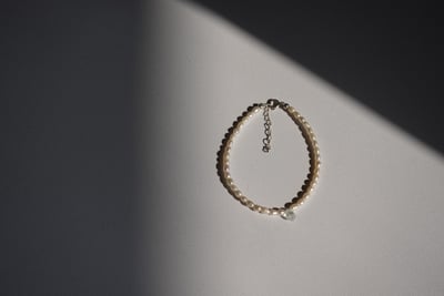 水滴月光石珍珠手鍊 S9255