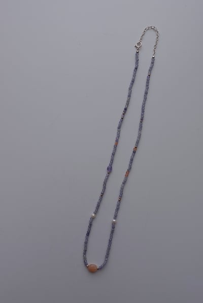 落日 坦桑石項鍊 S9253