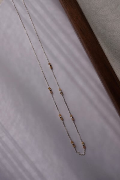 碧璽糖果造型間隔項鍊 S9252