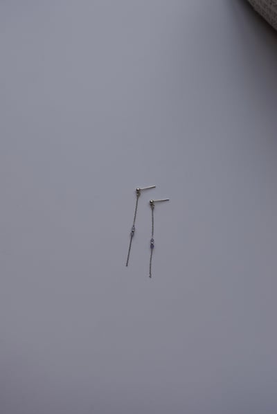 糖果造型坦桑石耳環 S9251