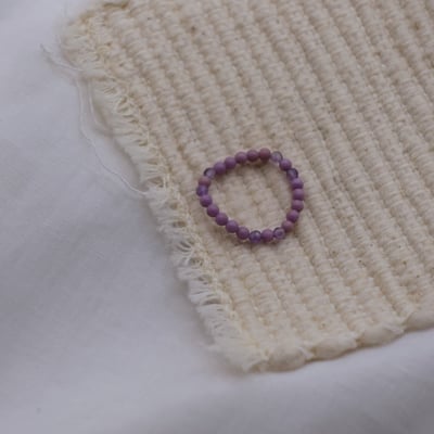 紫雲母彈性珠戒1
