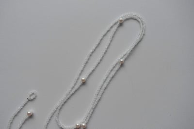 月光石珍珠長項鍊 S9258