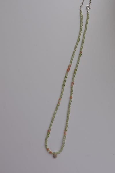 圓葉 橄欖石項鍊 S9253