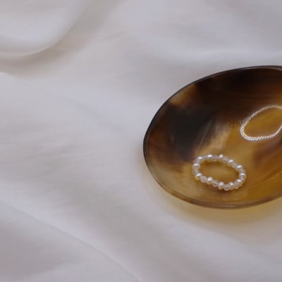 月光石珍珠彈性珠戒4