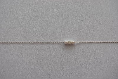 三顆珍珠手鍊 S9256