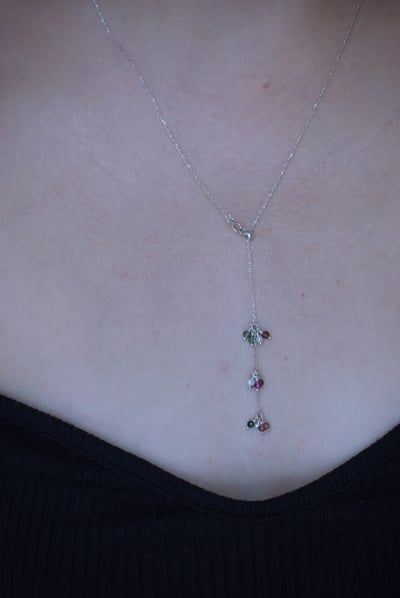 Berries 碧璽Y字項鍊 S9253