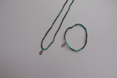 遠山 綠松石兩戴項鍊 S9256