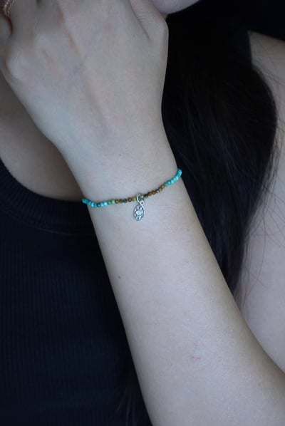 遠山 綠松石彈性手鍊 S9256