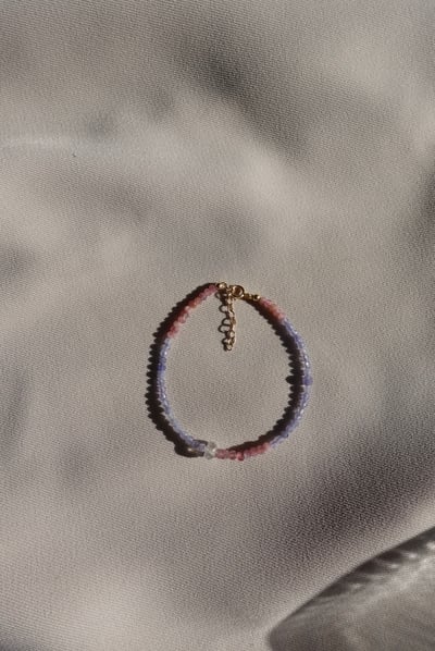 晚霞 坦桑石手鍊 14KGF5