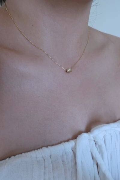 Classic 扭紋橄欖項鍊 14KGF1