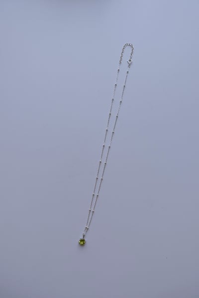 單顆橄欖石項鍊 S925 (吊墜可拆)2