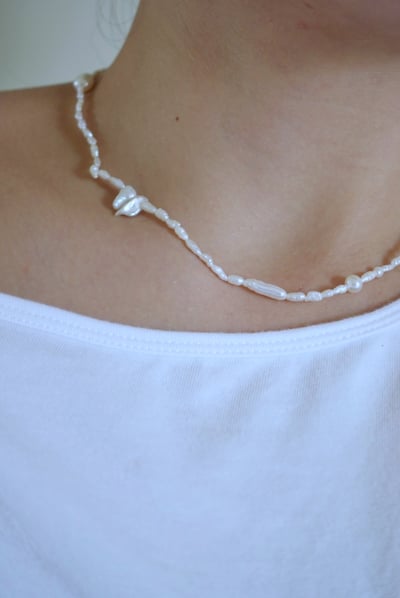 綜合巴洛克珍珠項鍊 S9251