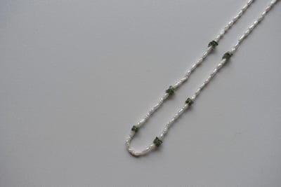 巴洛克珍珠綠磷灰石項鍊 S9256