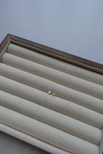 迷你星星耳環 14KGF1