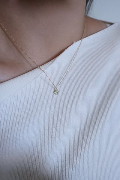 四葉小花項鍊 14KGF3