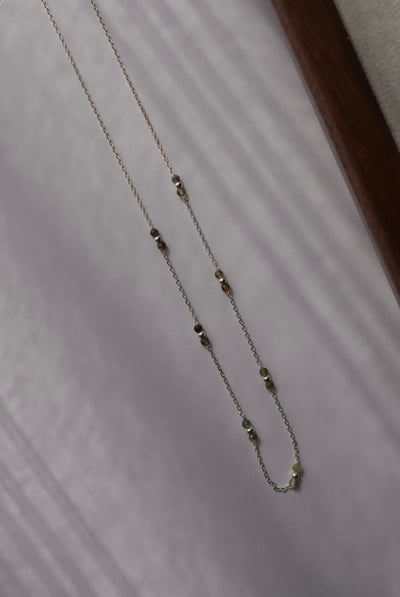 碧璽糖果造型間隔項鍊 S9254