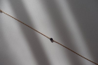 單顆方糖瑾青石手鍊 14KGF5