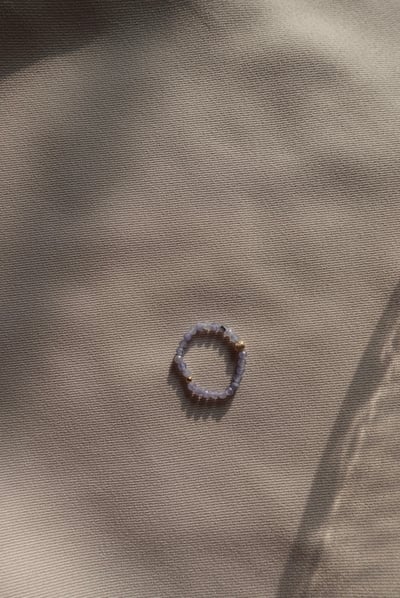 晚霞③ 坦桑石戒指 14KGF2