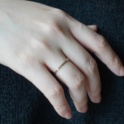 連續點點戒指 14KGF3