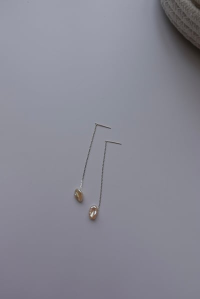 巴洛克粉色珍珠耳鍊 S9251