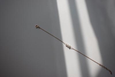 三顆珍珠手鍊 14KGF4