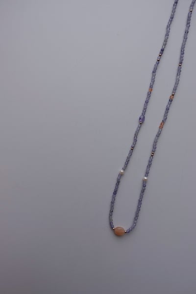 落日 坦桑石項鍊 S9251