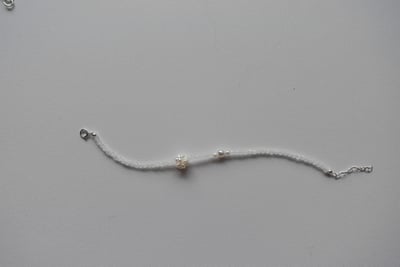 珍珠繡球花月光石手鍊 S9257