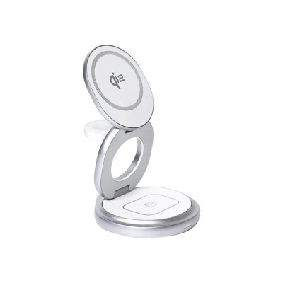 Qi2 15W 三合一 旋轉折疊 無線充電器 MagSafe3