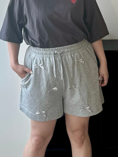 無法抗拒的蝴蝶結腰鬆緊棉寬褲8