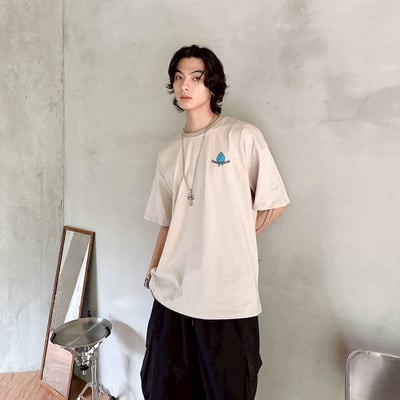 【現貨】WATER BOOM炸彈藍精靈印花短T4