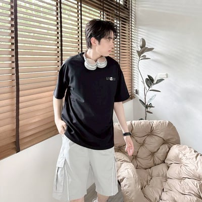 【現貨】LAZY 懶散熊貓塗鴉印花短T3