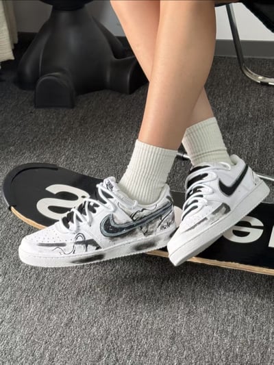 【訂製款】Nike Court Vision Low 墨幻戰影1