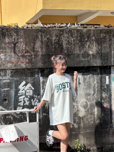 【熱銷款回歸現貨】BOSTON刺繡短T3