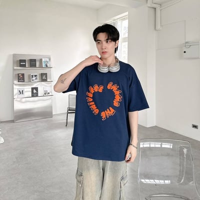 【現貨】圓環英字毛巾繡短T6