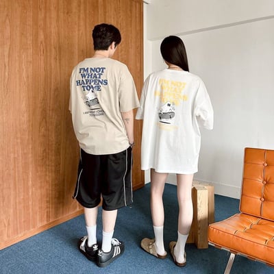 【現貨】IM NOT WHAT HPPENS TO ME幽靈滑板印花短T3