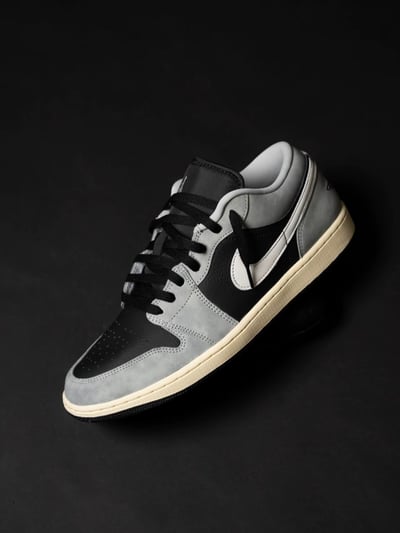 【爆款|現貨!】AIR JORDAN 1 LOW AJ1 深煙灰 灰黑 休閒鞋 男鞋｜HQ2010-0122