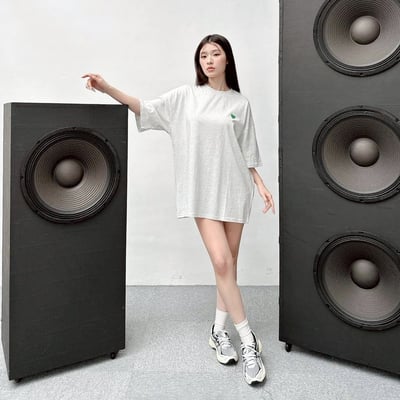 【現貨】撞色小愛心刺繡短T4