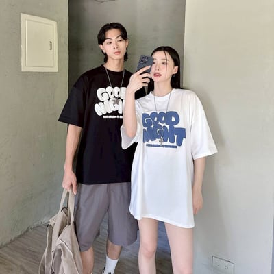 【SORONA® 涼感現貨】GOOD NIGHT發泡字體短T1